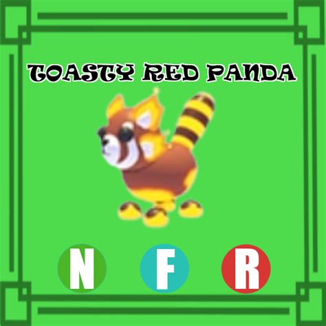 Toasty Red Panda Neon Fly Ride Adopt Me