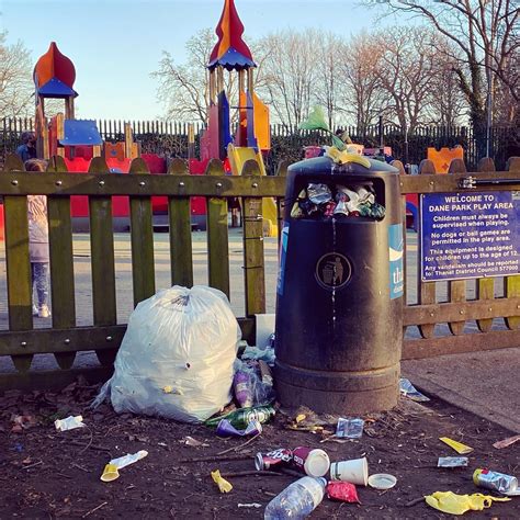 Thanet Council Insists Playground Bins Are Emptied Daily As Pictures Show Overflowing Rubbish