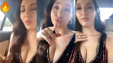 Nora Fatehi Hot Cleavage Video Nora Fatehi Exposing Her Cleavage Nora Fatehi Hot Video In
