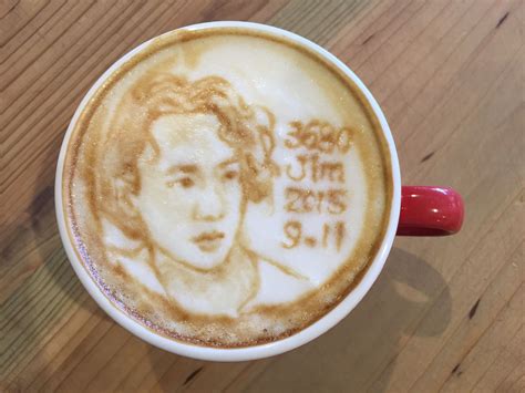 Latte Art Of Portrait Coffee Beyond 黃家駒 Made By Jimmy Chen