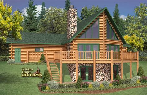 Rendering 1 Log Home Floor Plans Log Homes Log Cabin Homes