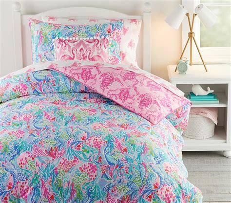 Lilly Pulitzer Reversible Mermaid Cove Comforter And Shams Pottery Barn