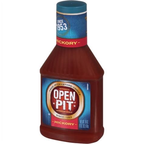 Open pit's specialty has always been its unique, robust, and tangy flavor. Open Pit Hickory Barbecue Sauce, 18 oz - Kroger