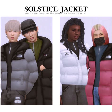 Solstice Jacket By Nucrests Patreon Sims 4 Men Clothing Sims 4 Sims