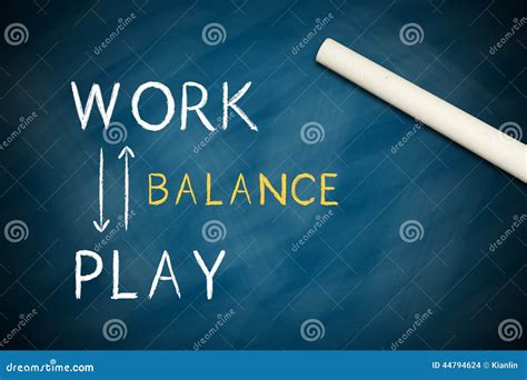Work And Play Balance Stock Illustration Illustration Of Word 44794624