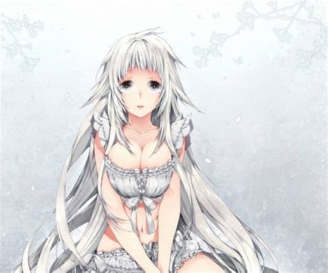 Its the white hair color. Long Hair Artwork White Hair Anime Girls White Eye by ...