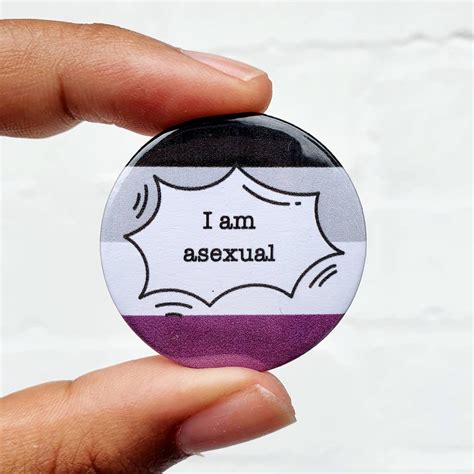 I Am Asexual Pin Badge Sexuality And Gender Pin Lgbt Badges Etsy