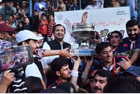 Chief Minister Gilgit Baltistan Khalid Khurshid Khan Giving Away Winner