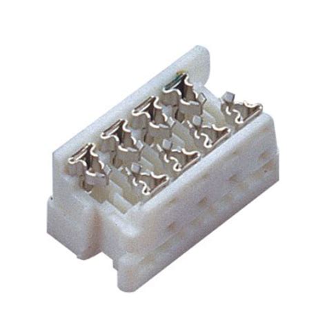 Idc Type Circuit Board Wire Connectors 127mm 24p Pbt White Sn Plated