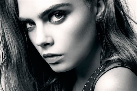 Fond D écran Visage Femmes Monochrome Maquette Cheveux Longs Cara Delevingne La