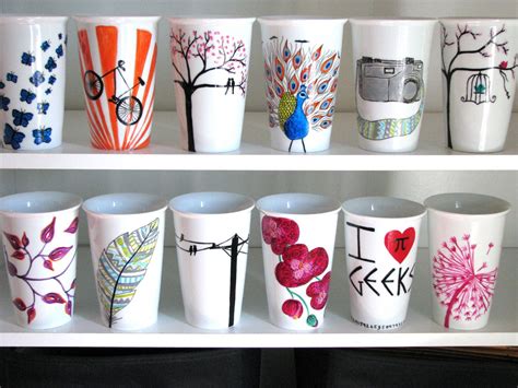 √ Decorating Mugs With Sharpie