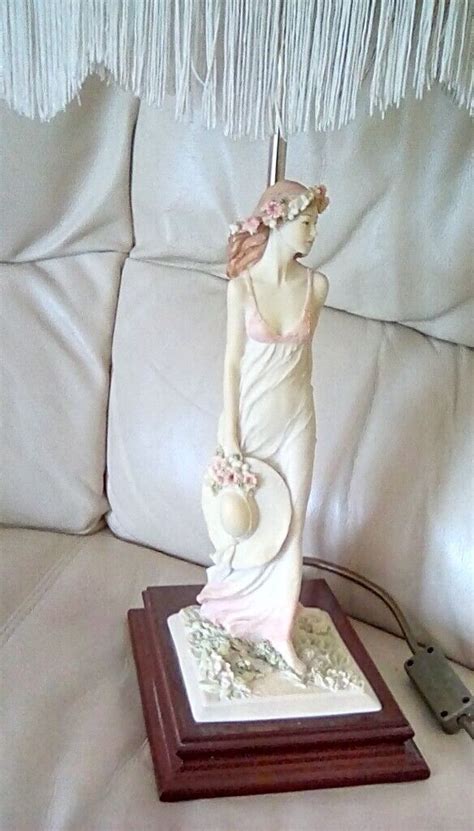 Lamp Stunning Porcelain Lady Figurine On Stand With Shade By Princess