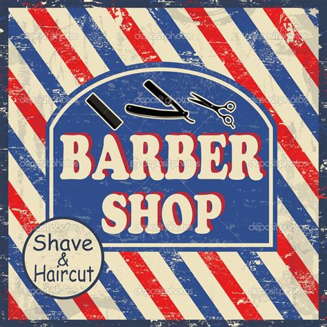 Barber Shop Vintage Poster Barber Shop Vintage Barber Shop Barber