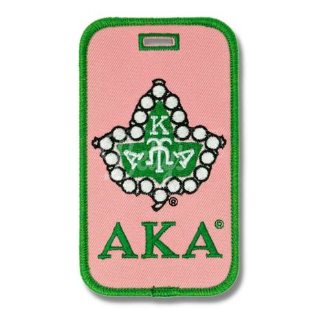 Alpha Kappa Alpha Aka Ivy Embroidered Luggage Tag Bettys Promos Plus