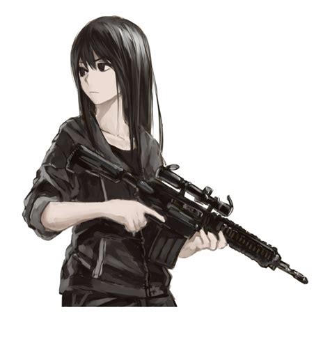 Butt Stallion Anime Guns Transparent Cool Anime Girl With