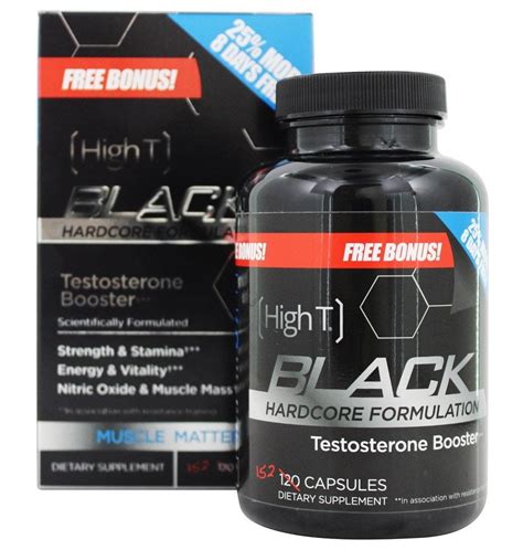 High T Black Testosterone Booster Supplements Strength Stamina Sex Drive 120ct Ein Täglicher