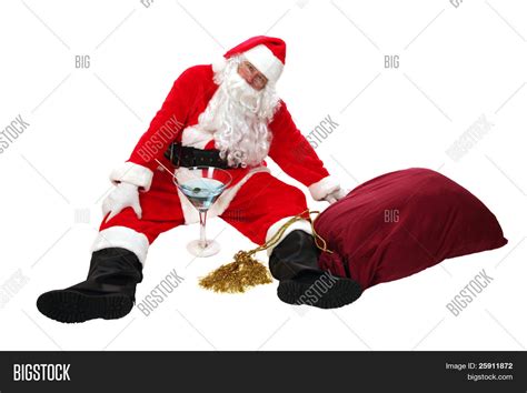 Santa Claus Passed Out Image And Photo Free Trial Bigstock