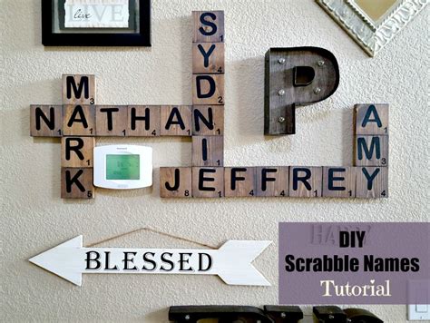 Large Diy Scrabble Tiles The Easy Way Leap Of Faith Crafting