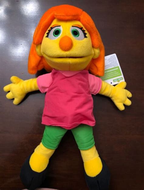 Gund Sesame Street Julia Plush Muppet Stuffed Toy Autistic Character Autism Ebay