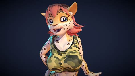 Leopard Girl Furry Buy Royalty Free 3d Model By Magnaomega A2fabbc