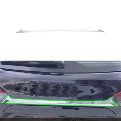 Car Exterior Accessories Abs Chrome Behind The Car Rear Trunk Streamer