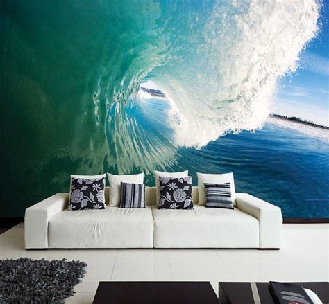 Wall Removable Sticker Ocean Perfect Wave Sea Water Vinyl Mural Wall