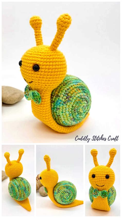 Amigurumi Snail Crochet Patterns Penguin Hobbies