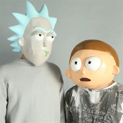Rick And Morty Mask Cosplay Rick Adult Latex Masks Full Head Halloween