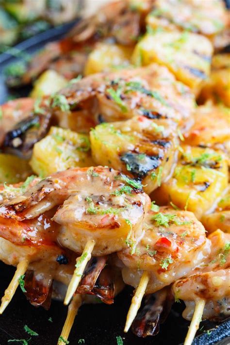 Serve this grilled pineapple as an easy appetizer, side or even dessert all summer long. Grilled Coconut and Pineapple Sweet Chili Shrimp