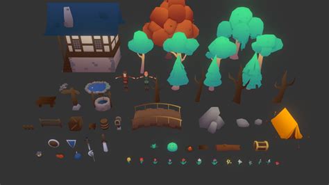 Low Poly Adventure Asset Pack Download Free 3d Model By Ghostlyfail [bda2fd1] Sketchfab