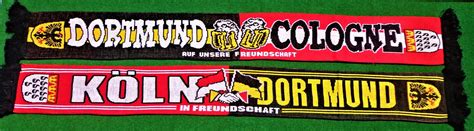 Alle bahnverbindungen alle zeiten alle preise finde die günstigsten tickets für alle städte online. Schal Dortmund - Köln + IN FREUNDSCHAFT + - Fußball Fanshop