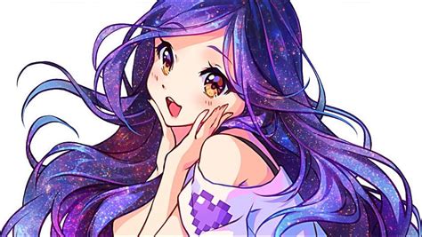 Kawaii Cute Galaxy Anime Girl Galaxy Anime Girl Transparent Hd