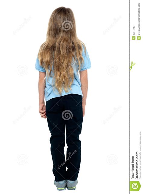 30s, calm, caucasian, clinic, consultation, content, female, hands, health, health service image of picture of woman having back massage in medical office for use in digital marketing, emails, design and ads. Back View Of A Long Haired Young Female Child Stock Image - Image of casual, isolated: 29071753