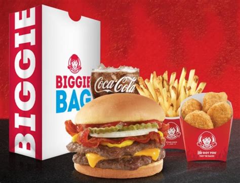 Wendys Updates 5 Biggie Bag With Spicy Chicken Nuggets The Fast