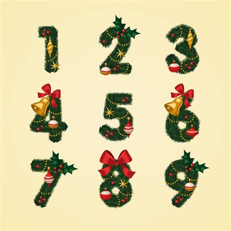 Christmas Numbers Clipart Free Free Images At Vector Clip