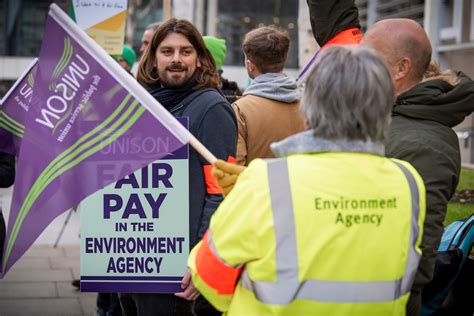 Environment Agency Staff Begin 36 Hours Of Action Over Pay Says Unison