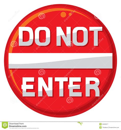 Do Not Enter Warning Sign Royalty Free Stock Photography