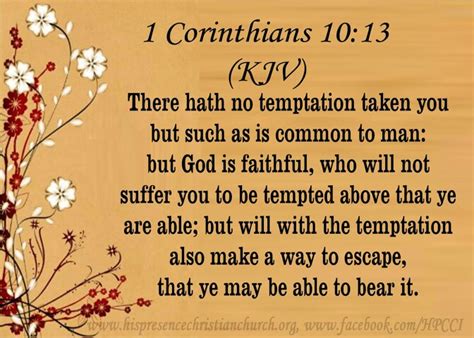 Verse Of The Day 1 Corinthians 1013 Nlt Highland Park Baptist