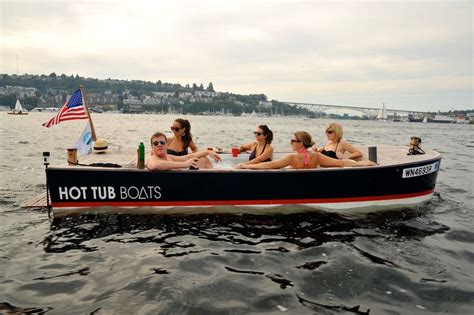 Hot Tub Boat Seattle Hot Tub Sightseeing Only In Seattle Seattle TravelGram Hot Tub