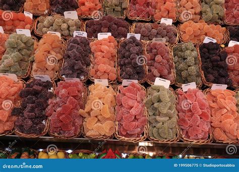 Candied Fruit For Sale Stock Image Image Of Yellow 199506775
