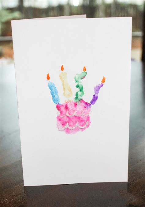 Handprint Birthday Card Made On Maidstone