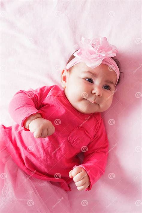 Baby In Pink Tutu Stock Image Image Of Fluffy Girl 30506743