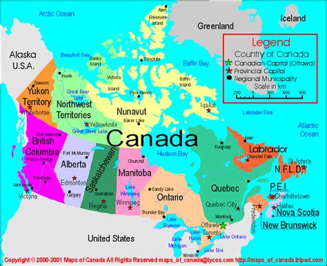 Capital Of Canada Canada Map Map Road Trip Map