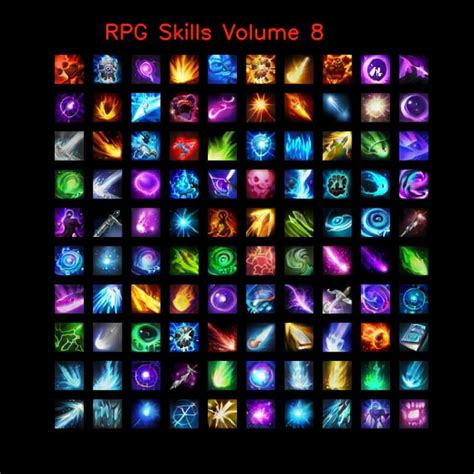 Rpg Skill Icons 64x64 Volume 1 10 Gamedev Market