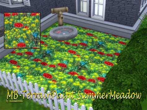 The Sims Resource Terrain Paint Summer Meadow