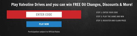 We did not find results for: ValvolineDrives.com Enter Code to Win Free Oil Change ...