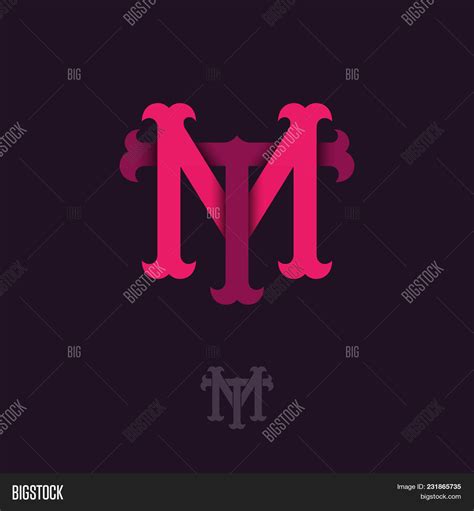 m t monogram m t vector and photo free trial bigstock