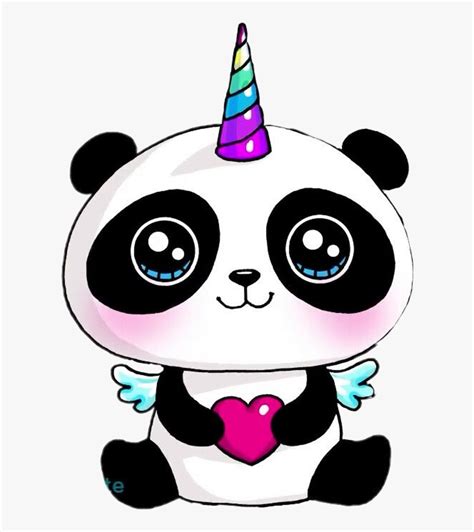 Drawing Pandas Unicorn Panda Unicorn Hd Png Download Transparent