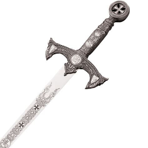 Unitedcutlerycom Knights Templar Sword With Plaque Xl1114