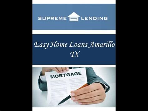 We At Supremelending Offer Easy Home Loans Amarillo Tx To Meet Your